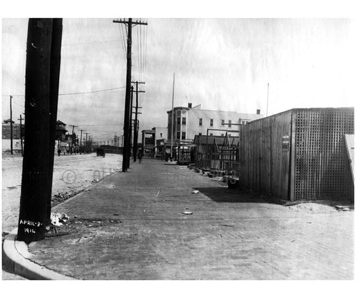 South side of Surf Ave, looking east from west 32nd  Street 1914 Old Vintage Photos and Images