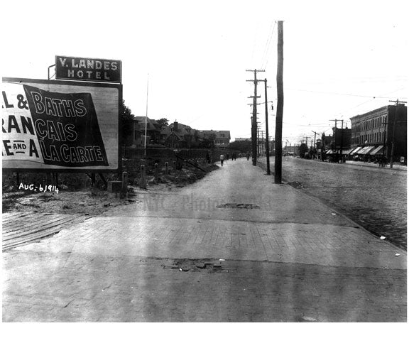 South Side of Surf Ave, looking west toward west 27th Road Old Vintage Photos and Images