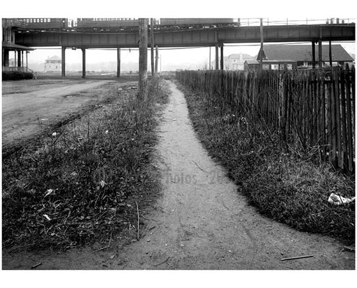 South sidewalk of  Ave T looking east from Lake Street -  1922 Old Vintage Photos and Images