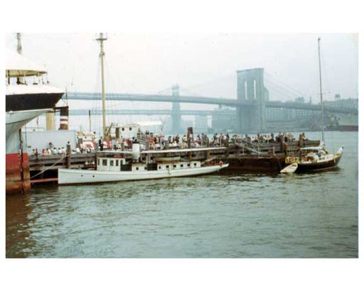 South Street Seaport looking at Brooklyn from Manhattan 1969 Old Vintage Photos and Images