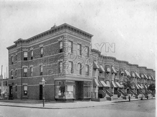 Southeast corner Hemlock Street and Ridgewood Avenue, builder's photo, c.1908 Old Vintage Photos and Images