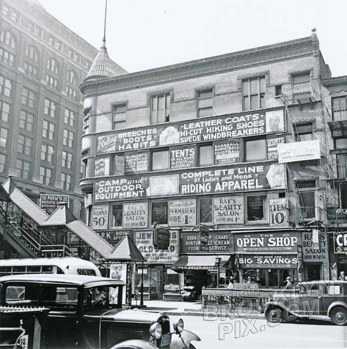 Southwest corner of 14th Street at 6th Avenue, 1937 Old Vintage Photos and Images