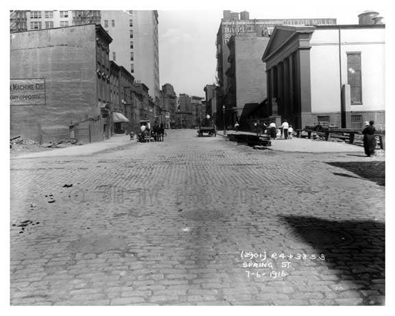 Spring Street 1916 New York,NY Old Vintage Photos and Images