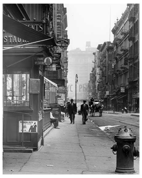 Spring Street & Broadway  1912 - Soho Downtown Manhattan NYC B Old Vintage Photos and Images