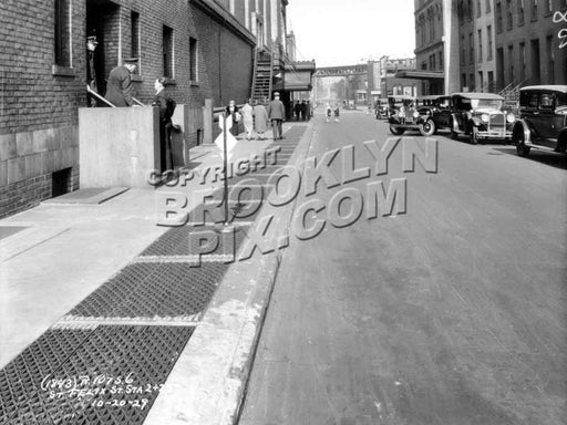 St. Felix Street, north to Fulton Street, 1929 Old Vintage Photos and Images