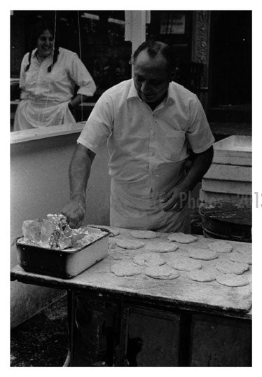 St. Genaro Festival - pizza dough 1950's Old Vintage Photos and Images