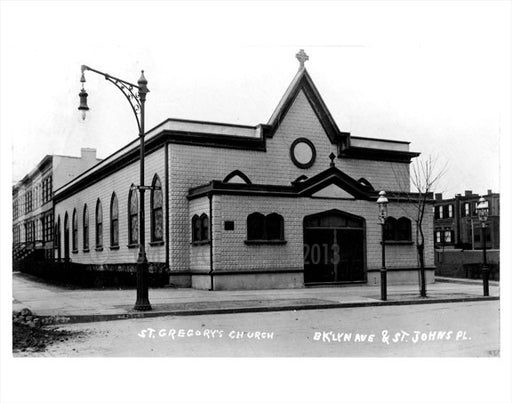 St. Gregory's Church - Brooklyn Ave & St. Johns Place Old Vintage Photos and Images