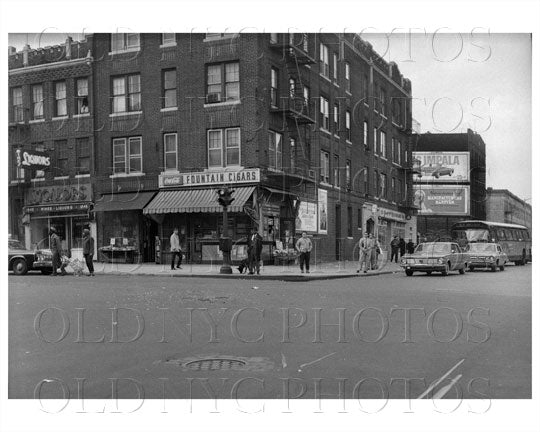 St Johns Place & Ralph Ave NW corner Crown Heights 1965 Old Vintage Photos and Images