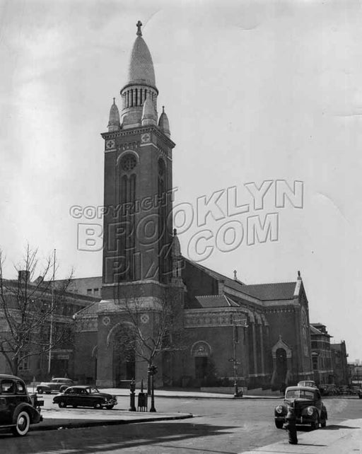 St. Michael's Roman Catholic Church, 4th Avenue between 43rd and 42nd Streets, 1950 Old Vintage Photos and Images