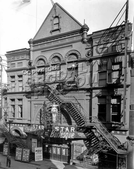 Star Burlesque Theater, 391-393 Jay Street, between Willoughby and Fulton Streets, 1928 Old Vintage Photos and Images
