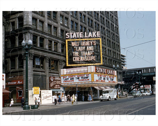 State Lake Theater Chicago, IL 1955 Old Vintage Photos and Images