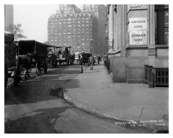 State & Pearl Streets -  Financial District - Manhattan  1914 Financial Districk Old Vintage Photos and Images