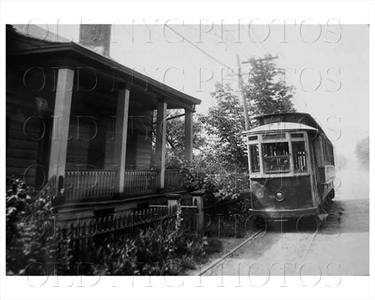 Staten Island Midland Trolley 312 on Richmond Road circa 1923 Old Vintage Photos and Images