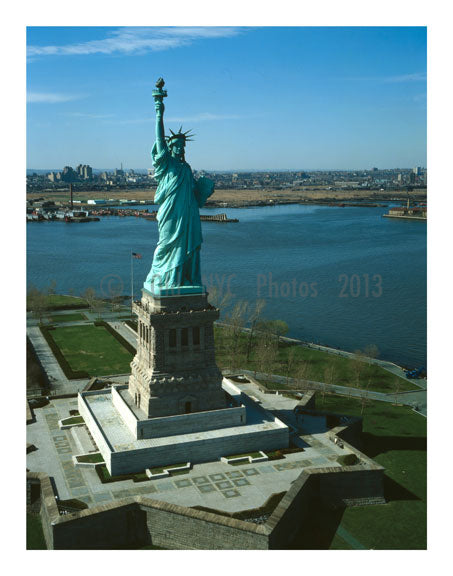 Statue of Liberty - looking northwest Old Vintage Photos and Images