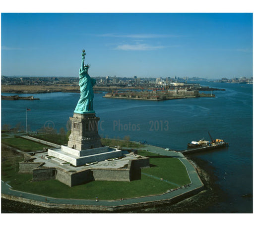 Statue of Liberty - looking northwest - Liberty Island Old Vintage Photos and Images