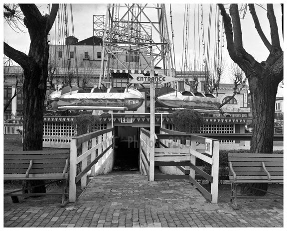 Steeplechase Park - Exterior rides 1950 Old Vintage Photos and Images