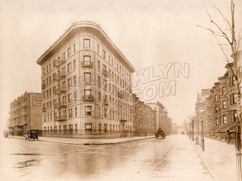 Sterling Place at Butler Place, right off Grand Army Plaza, 1916 Old Vintage Photos and Images