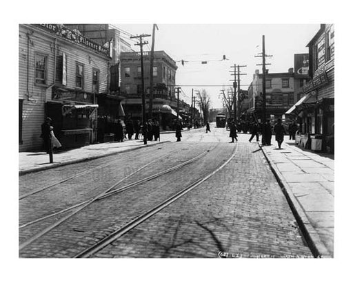 Street Scene - Jamaica  - Queens NY Old Vintage Photos and Images