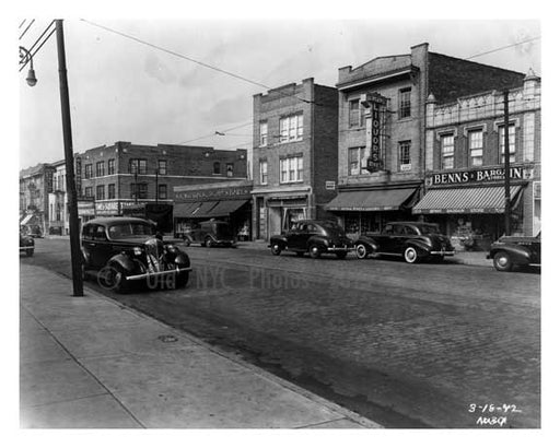 Street Scene - Ridgewood - Queens NY 1947 Old Vintage Photos and Images