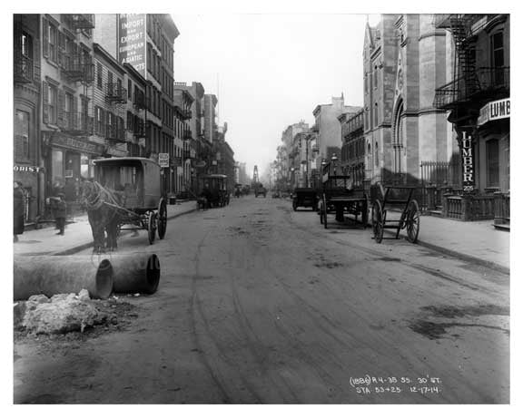 Street view on West 30th - Chelsea - Manhattan  1914 A Old Vintage Photos and Images