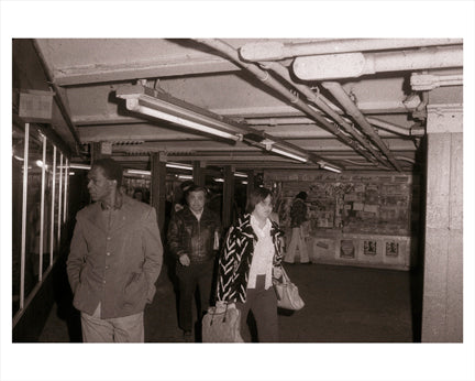 Subway Station with Customers 2 Old Vintage Photos and Images