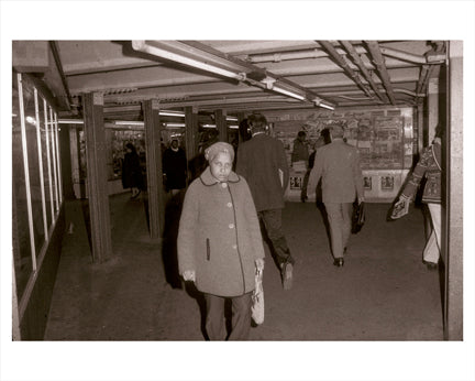 Subway Station with Customers 3 Old Vintage Photos and Images