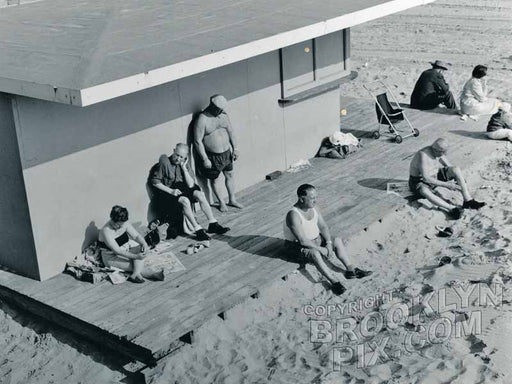 Sunbathers on the beach Coney Island NY Old Vintage Photos and Images