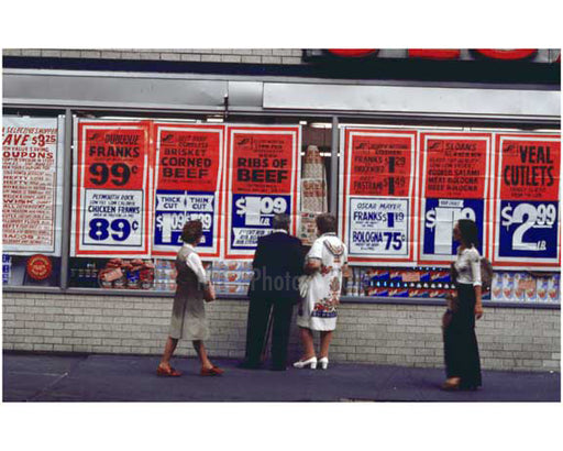 Supermarket Scenes in the 1970's - Brooklyn NY Old Vintage Photos and Images