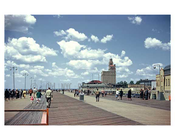 Surf Ave - Coney Island Boardwalk 1950s - Brooklyn, NY Old Vintage Photos and Images