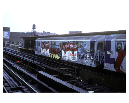 Sutter Ave Elevated Subway with Graffiti Old Vintage Photos and Images