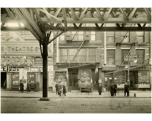 The Bowery - between Rivington & Delancey  1915 Old Vintage Photos and Images