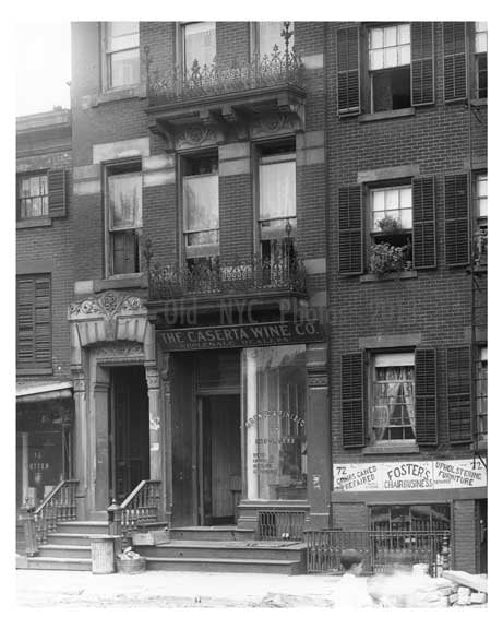 "The Caserta Wine Co." Grove Street - Greenwich Village - Manhattan - NYC 1914 Old Vintage Photos and Images