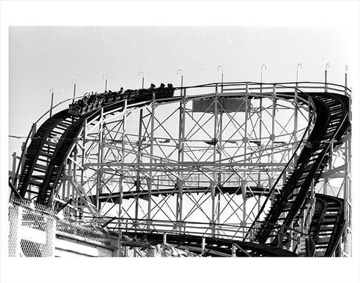 The Cyclone - Astroland Park - Coney Island 1970s Old Vintage Photos and Images