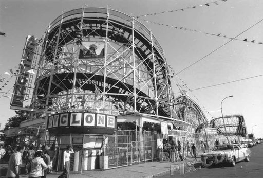 The Cyclone, still one of the world's top coasters Old Vintage Photos and Images