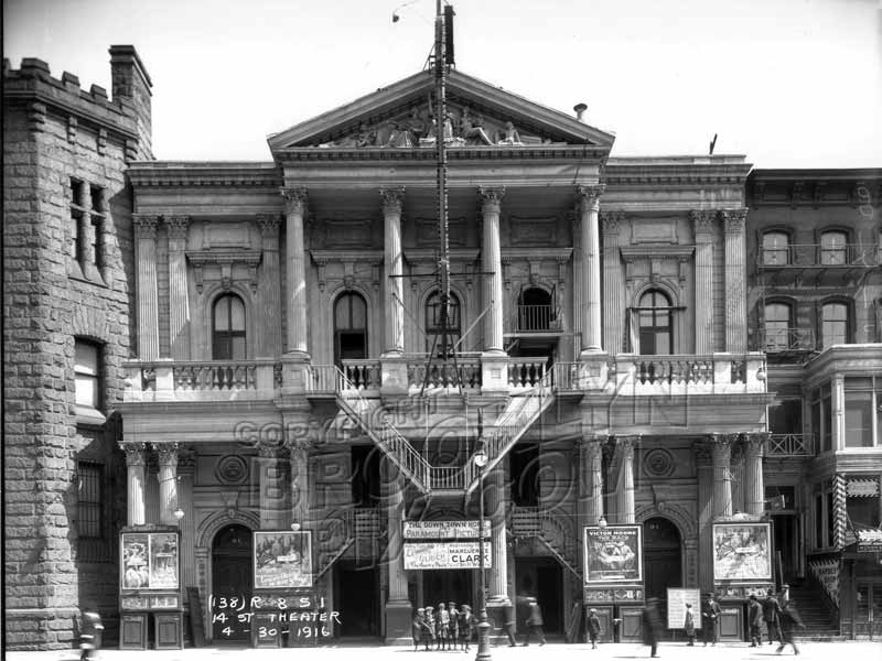 The old 14th Street theater, 1916 Old Vintage Photos and Images