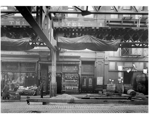 The Owl Hotel - Bowery - between Grand & Hester Street 1915 Old Vintage Photos and Images