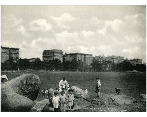 The playground at Central Park West Old Vintage Photos and Images