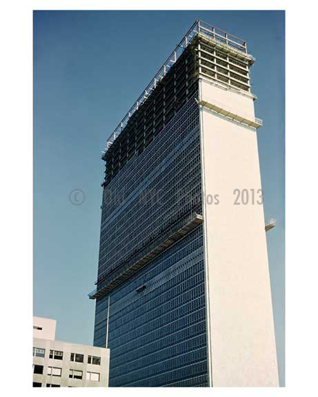The UN Building being constructed in the 1940's 2 United Nations Plaza #28, New York, NY Old Vintage Photos and Images