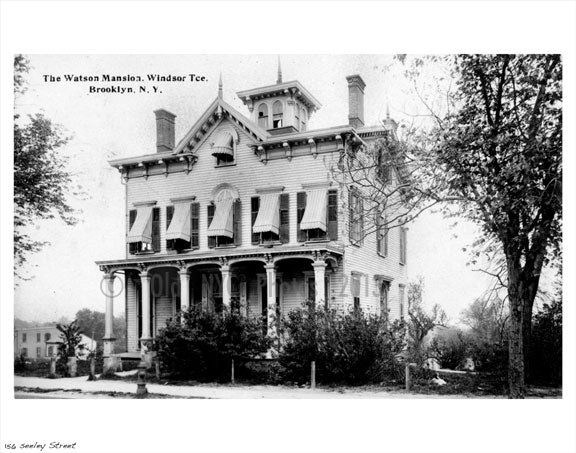 The Watson Mansion - Seeley Street Old Vintage Photos and Images
