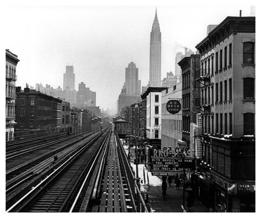 Third Ave L at 58th looking south - Midtown East - Manhattan Old Vintage Photos and Images