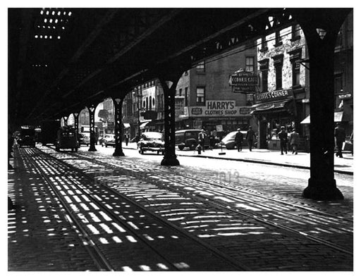 Third Avenue near 14th Street - Lower East Side - Downtown Manhattan Old Vintage Photos and Images