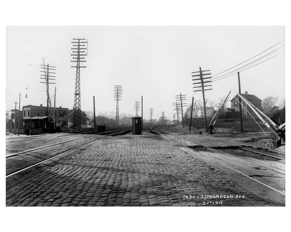 Thompson Ave LIRR Station - Long Island City - Queens NY Old Vintage Photos and Images