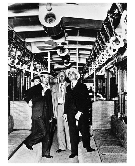 Three men on a train Old Vintage Photos and Images