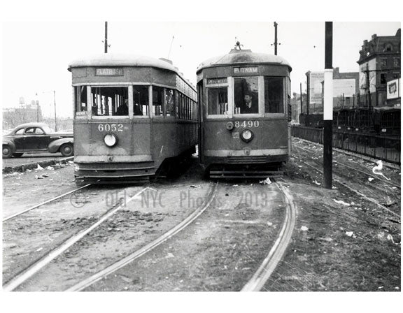 Tillary Street loop -Flatbush Ave Trolley Line Brooklyn NY Old Vintage Photos and Images