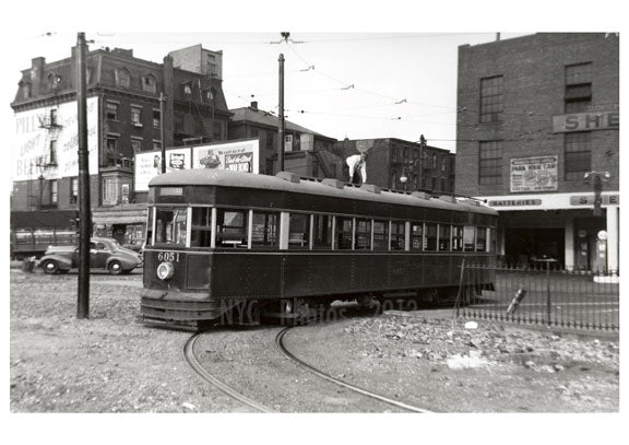 Tillary Street loop - Putnam Ave Trolley  Line Brooklyn NY Old Vintage Photos and Images
