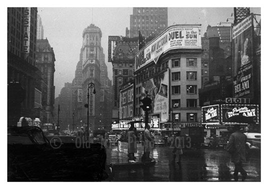 Times Square 1950's IV Old Vintage Photos and Images