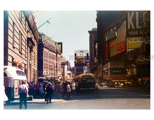 Times Square 1954 NYNY Old Vintage Photos and Images