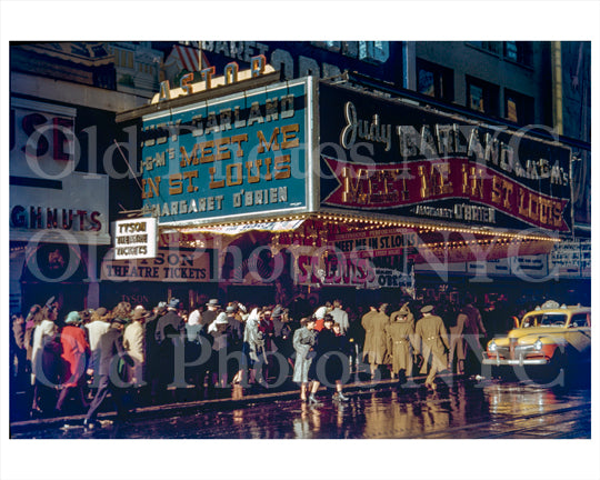 Times Square Astor Theatre 1944 Old Vintage Photos and Images