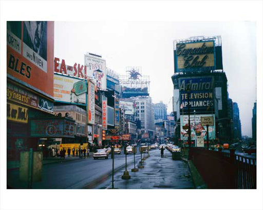 Times Square - looking north - 1959 Old Vintage Photos and Images