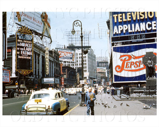 Times Square Manhattan, NYC 1955 Old Vintage Photos and Images